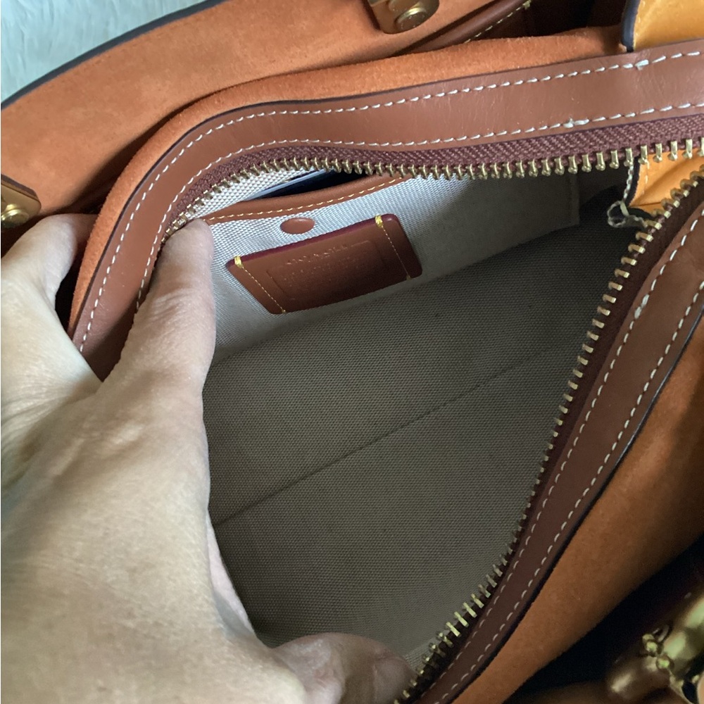 Coach Rogue 25" in Orange papaya color. - Picture 8 of 12